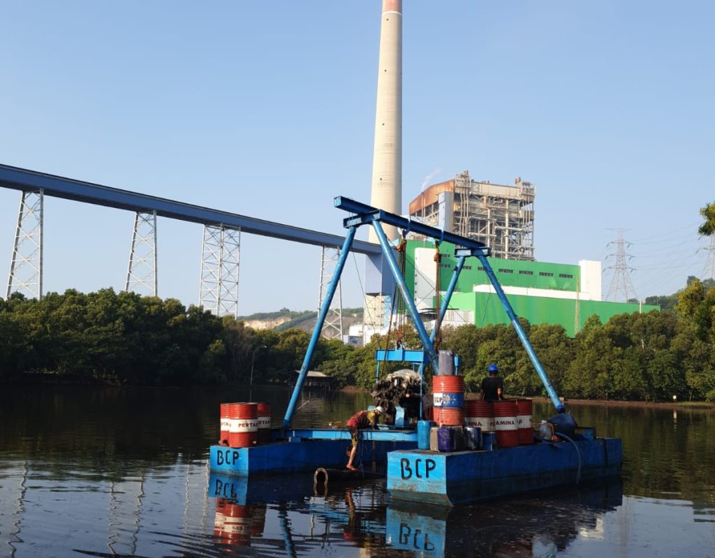 Pompa Air BCP Heavy Rental beroperasi di lokasi proyek